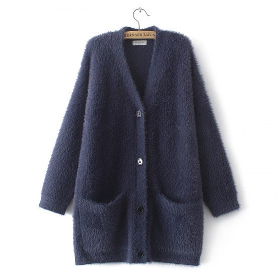 Wool Buttoned Cardigan