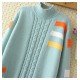 Zero Collar Wool Loose Sweater